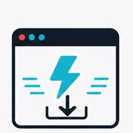 Icono de flujo rápido en navegador