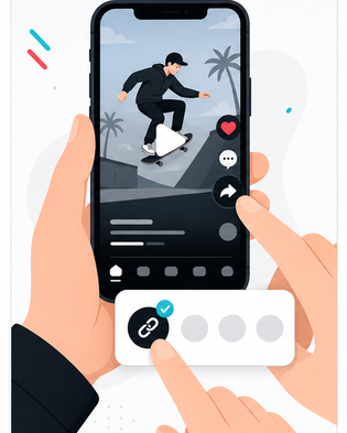 Copiar enlace de TikTok